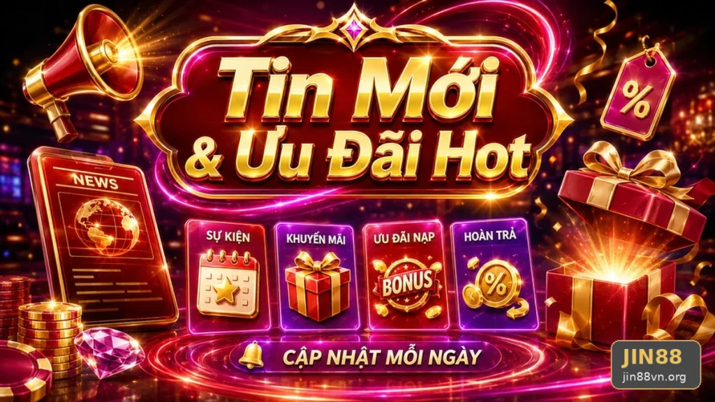 Khuyến Mãi JIN88: Đọc Chi Tiết Giao Diện Tin Mới Và Ưu Đãi – Đọc Kỹ Điều Kiện Doanh Thu Trước Khi Nhận Thưởng Qua Góc Kiểm Chứng Theo Tên Miền jin88vn.org